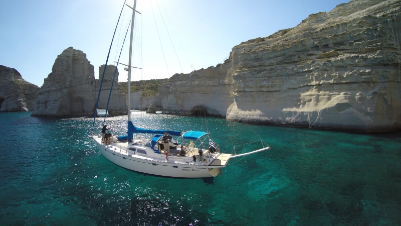 Polyegos Boat tour